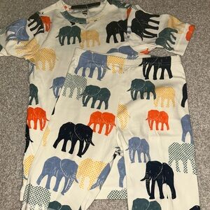 Tea Collection Red and Yellow Pajama Sets